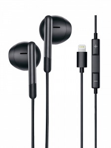 Наушники проводные гарнитура для айфона с микрофоном Орбита OT-ERG61 Черные